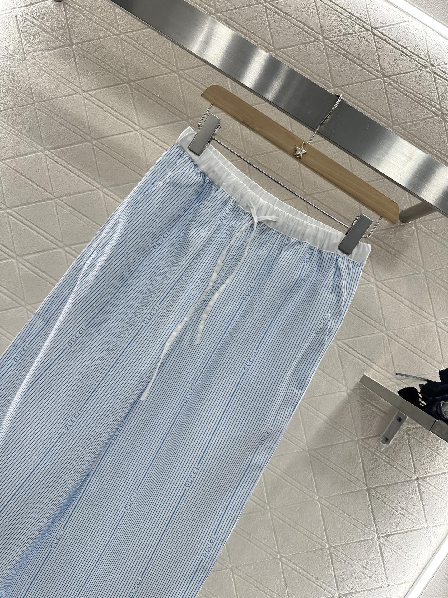 G 2025 new product Drawstring striped trousers
