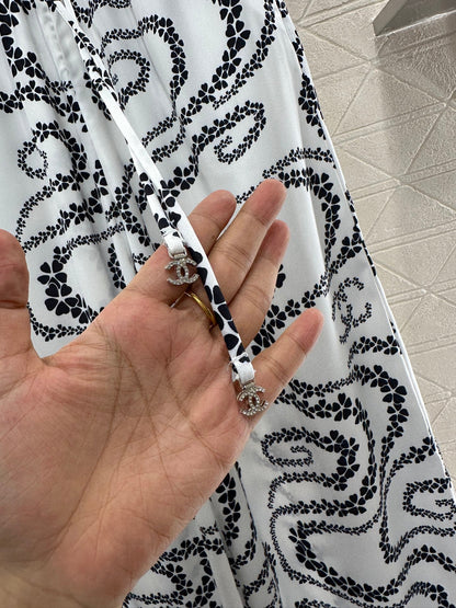 C 2025 new product Drawstring printed trousers