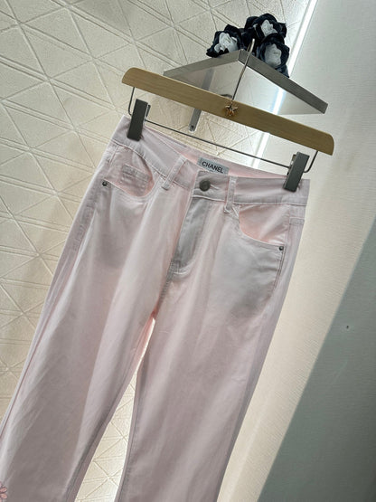 C 2025 new product Hollow embroidered jeans