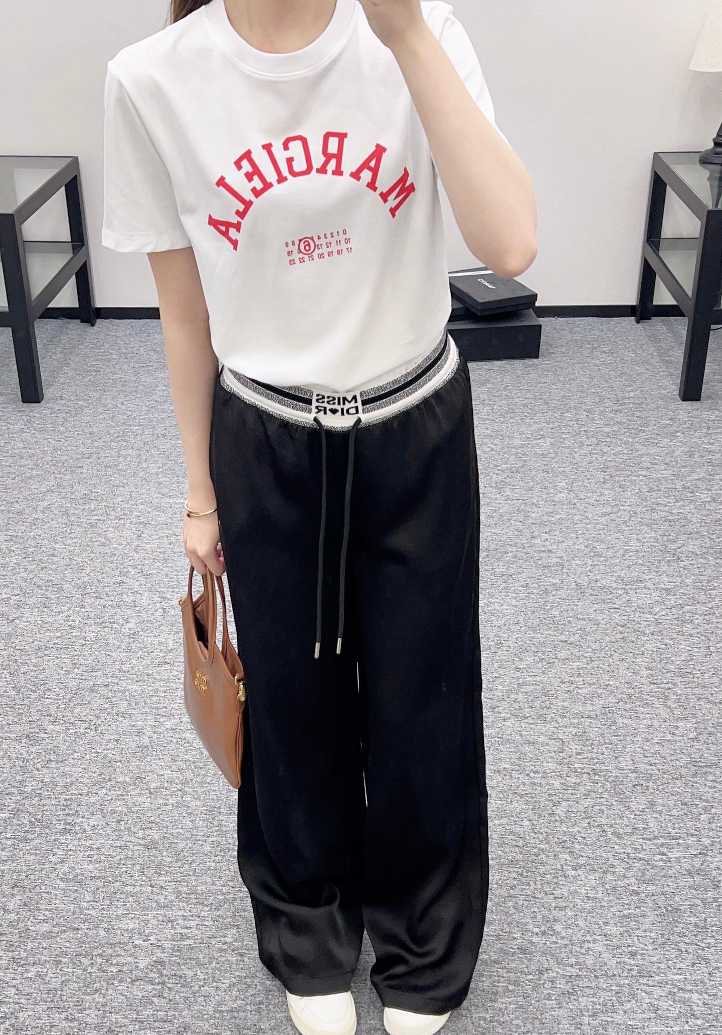 D 2025 new product Drawstring webbing trousers