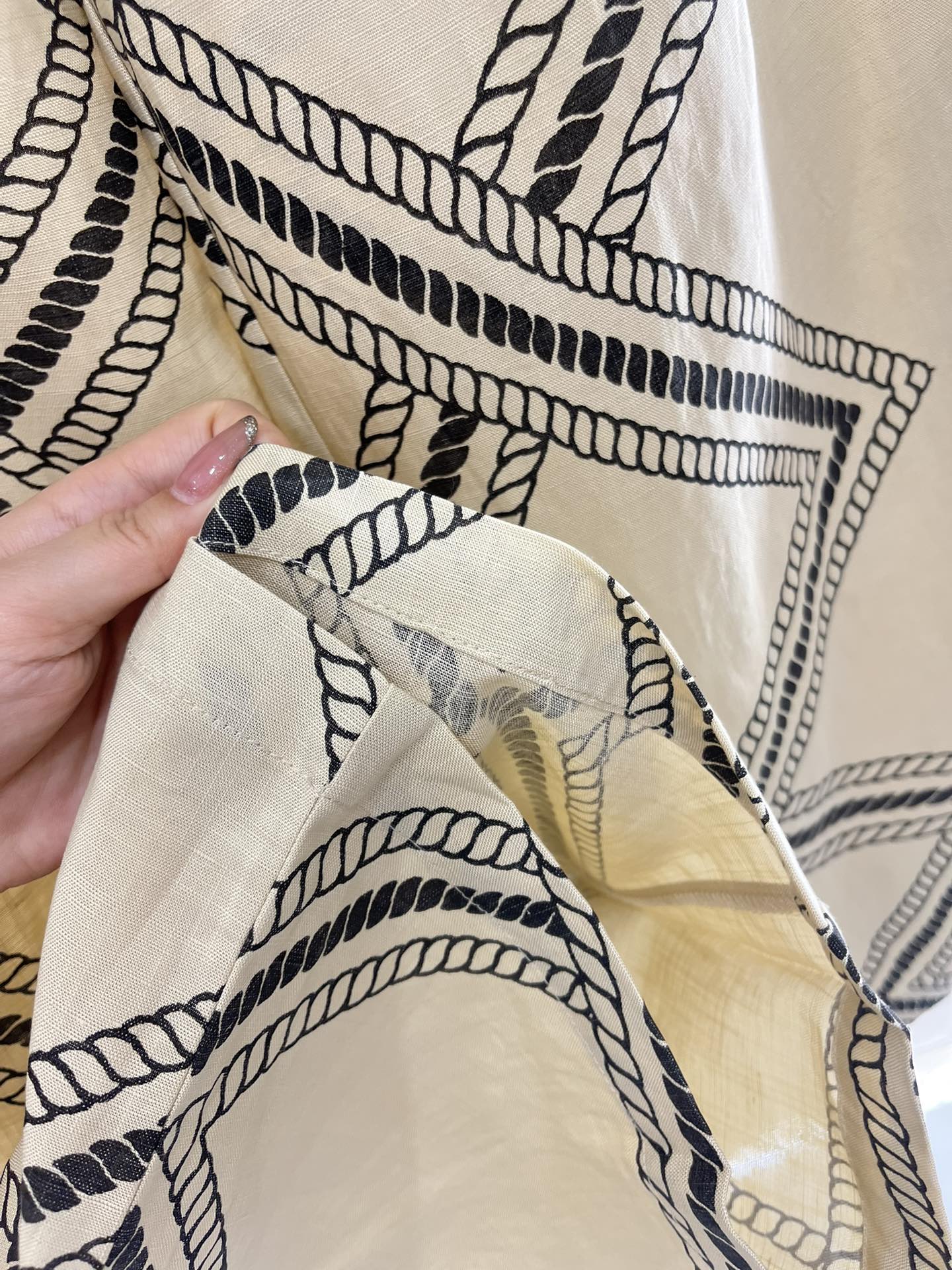 H 2025 new product Linen straight pants