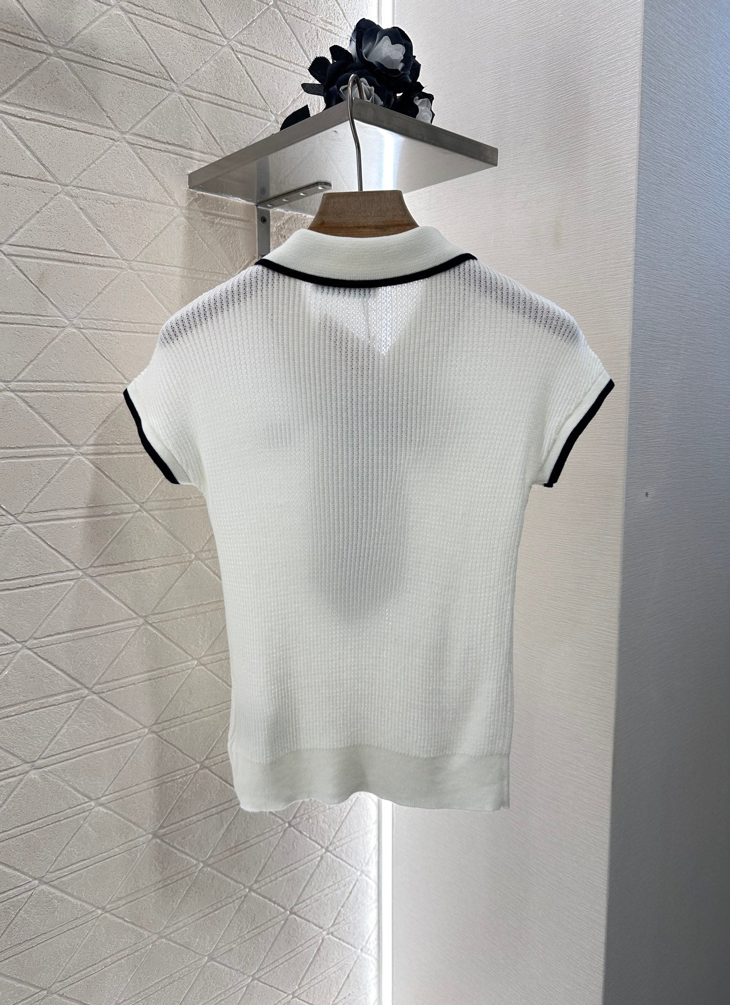 M 2025 new product Bow knitted short sleeves