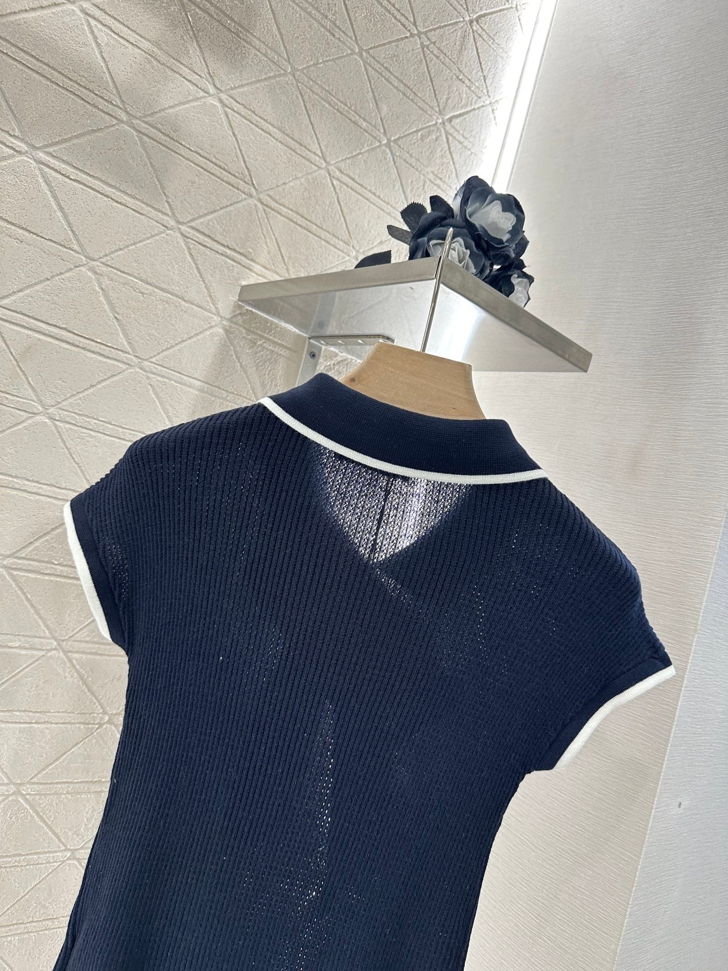 M 2025 new product Bow knitted short sleeves