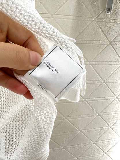 C 2025 new product Hollow knitted short sleeves