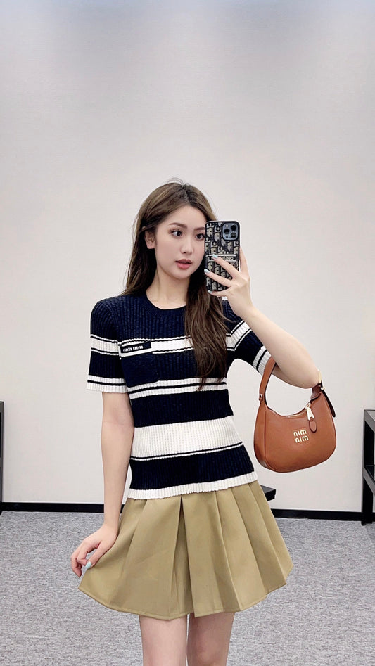 M 2025 new products Knitted short sleeves