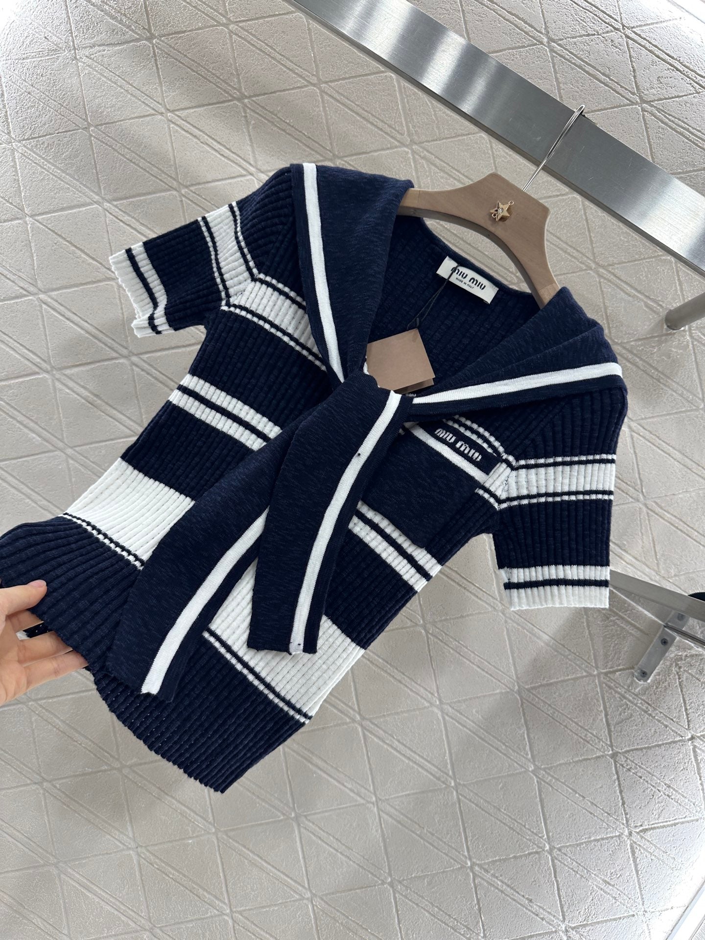 M 2025 new products Knitted T-shirt