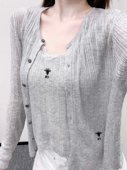 D 2025 new product Two suspender cardigans
