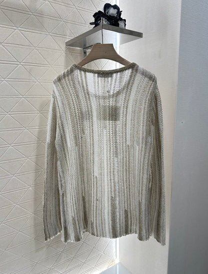 Lo 2025 new product Belt knitted top