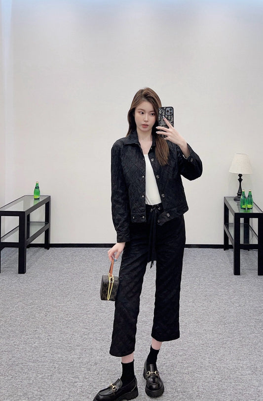 C 2025 new product Jacket and cropped pants set