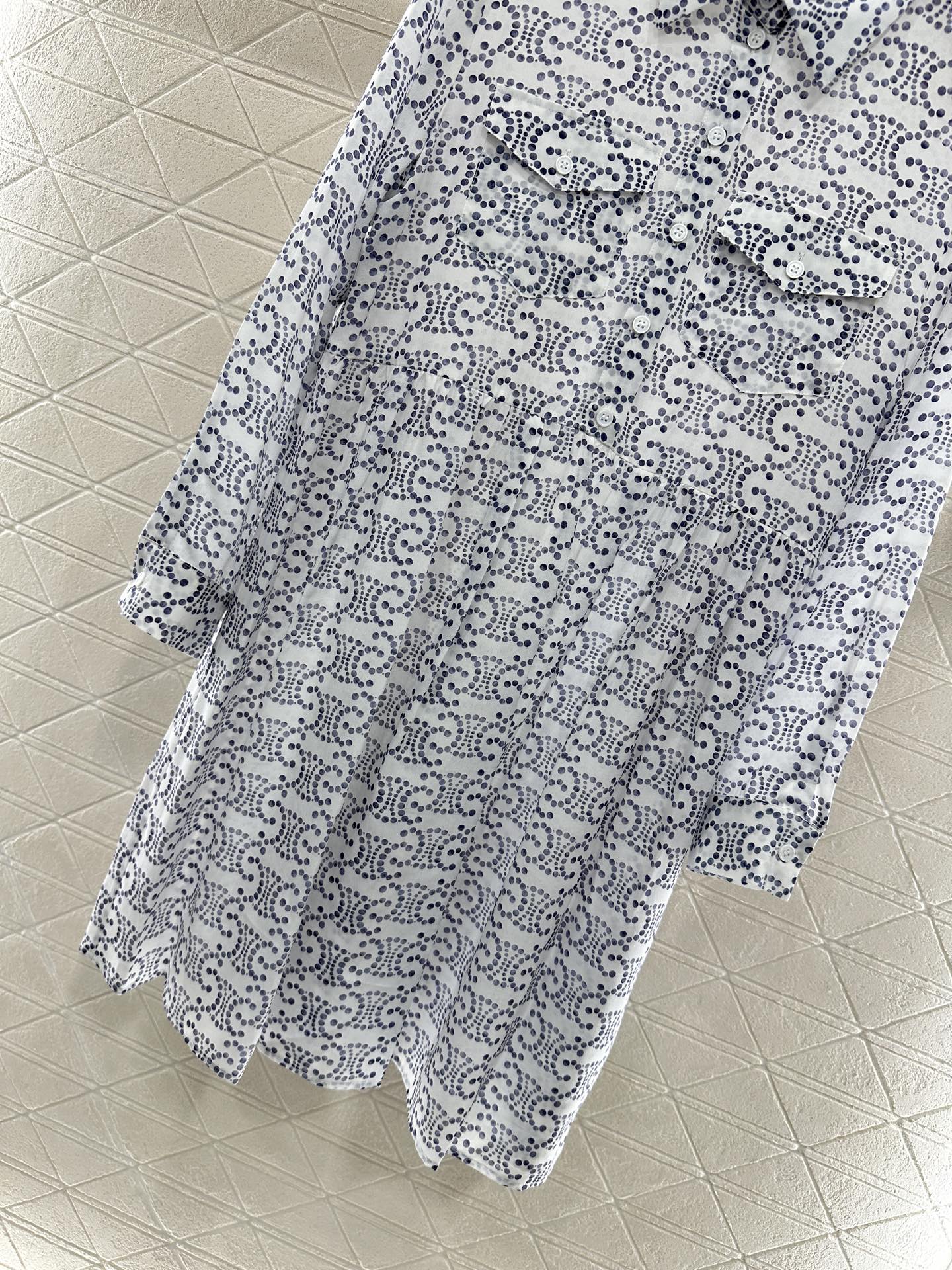 C 2025 new product Printed silk dress