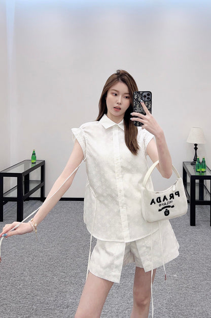 L 2025 new products Shirt and shorts set