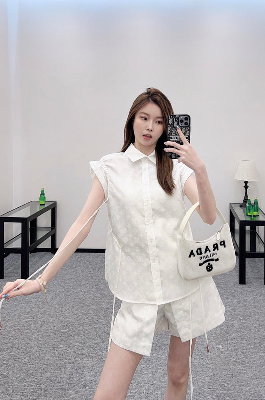 L 2025 new products Shirt and shorts set