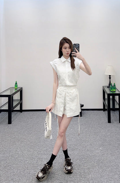 L 2025 new products Shirt and shorts set