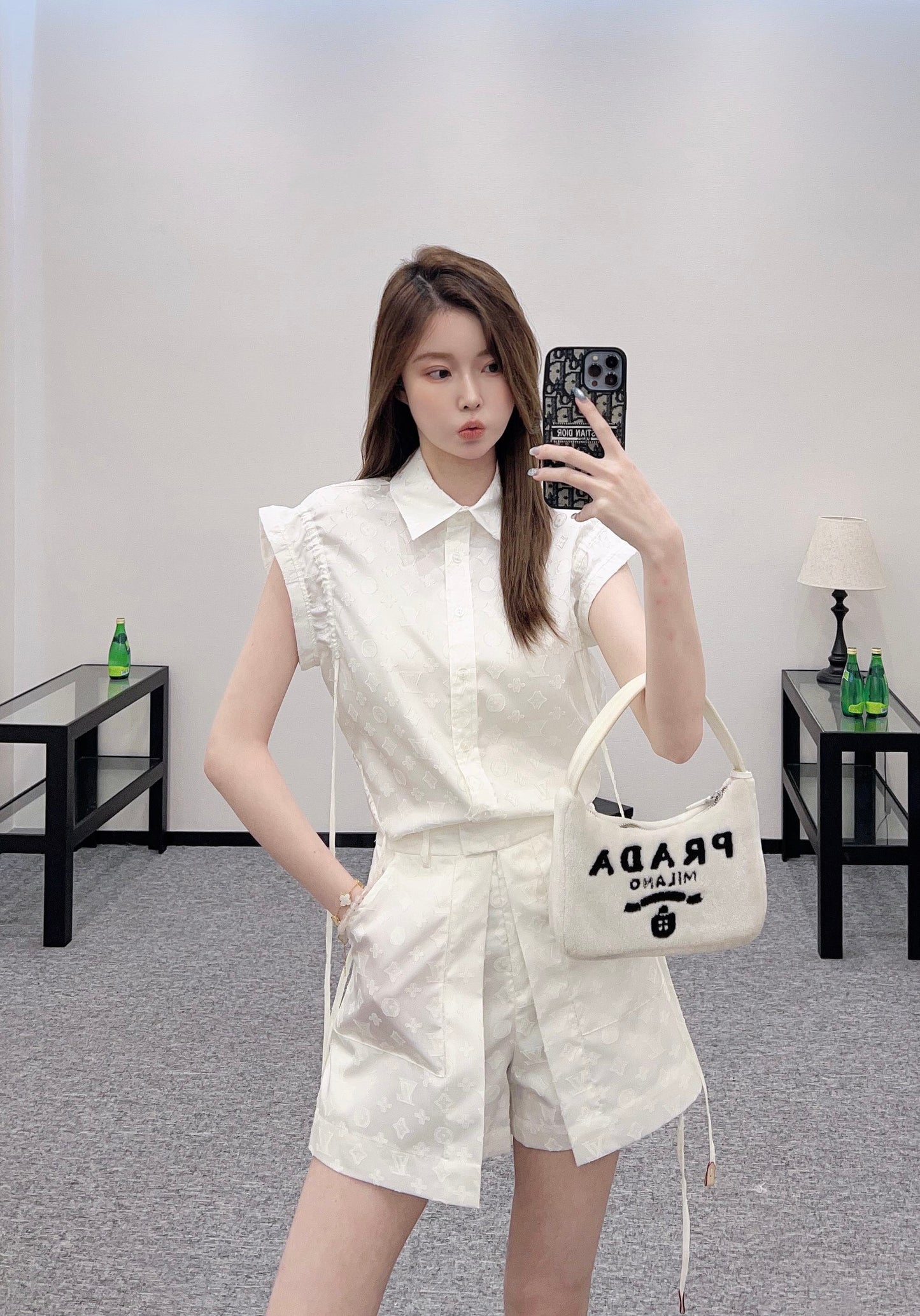 L 2025 new products Shirt and shorts set