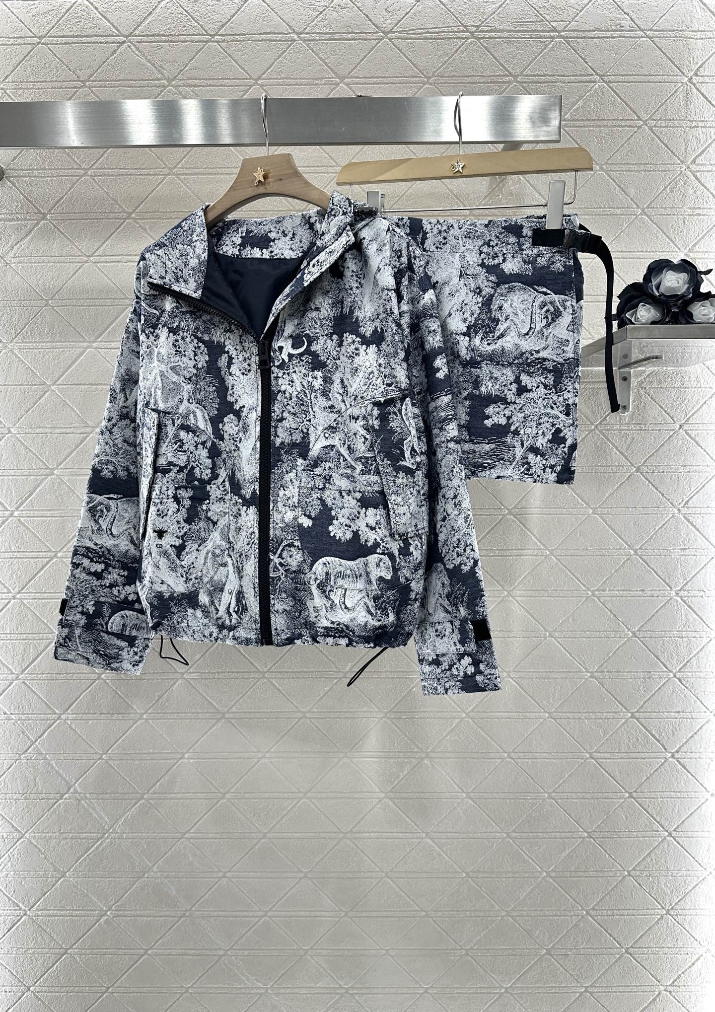 D 2025 new products Jacket skirt pants set