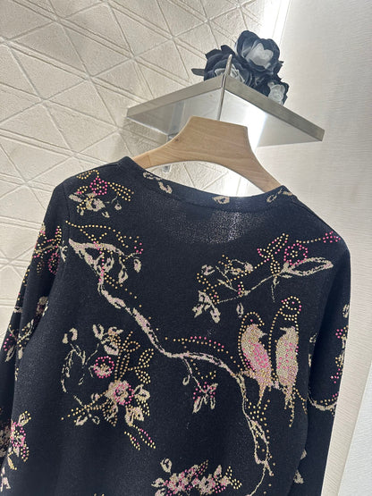 C 2025 new product Hot diamond knitted cardigan