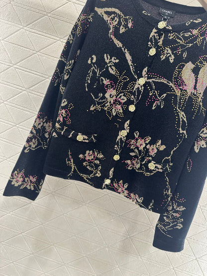C 2025 new product Hot diamond knitted cardigan