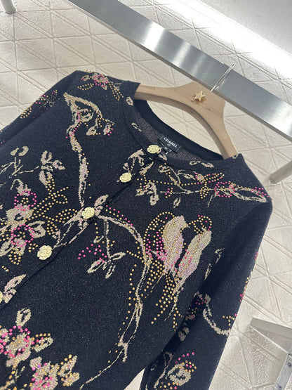 C 2025 new product Hot diamond knitted cardigan