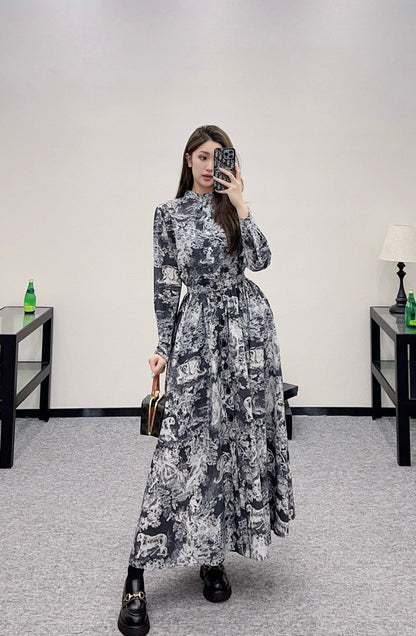 D 2025 new product Long shirt and skirt suit