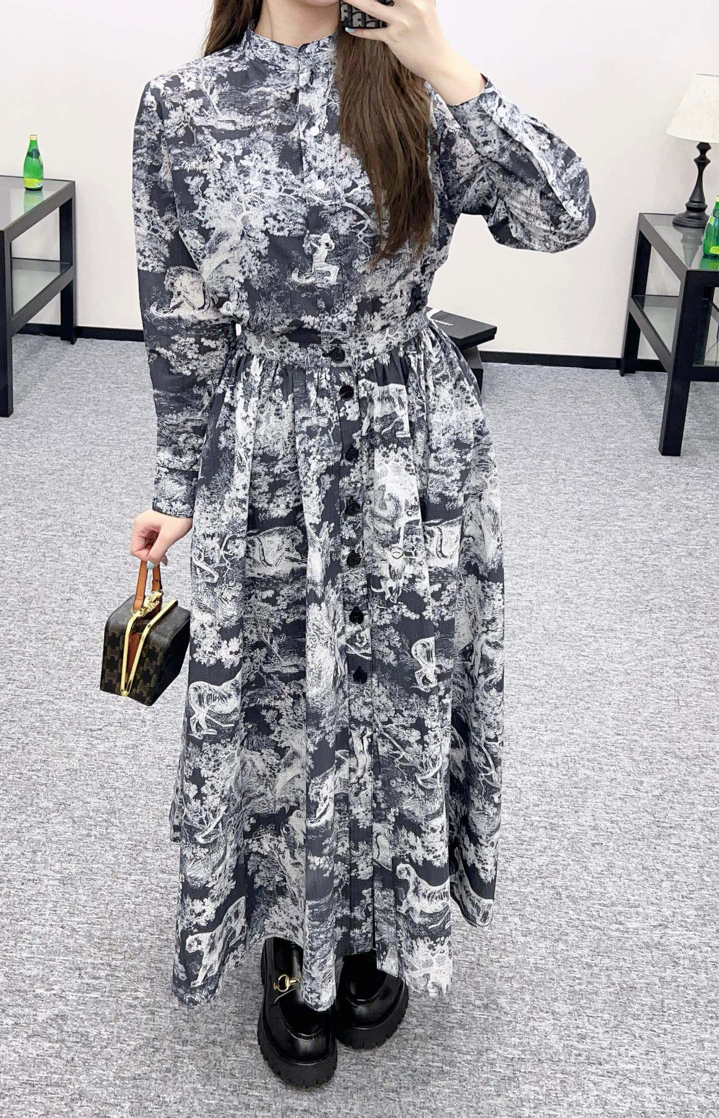 D 2025 new product Long shirt and skirt suit