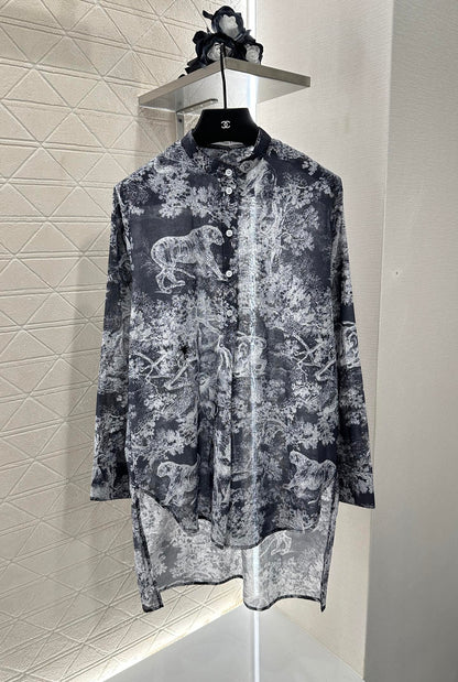D 2025 new product Long shirt and skirt suit