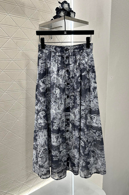 D 2025 new product Long shirt and skirt suit