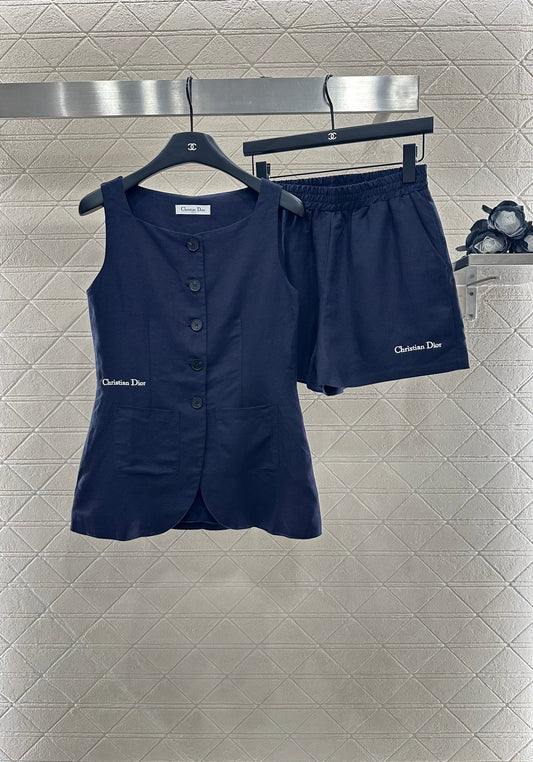 D 2025 new products Vest shorts set