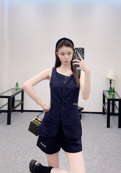D 2025 new products Vest shorts set