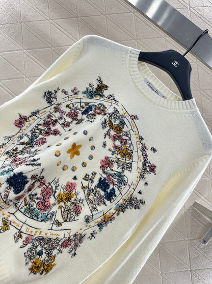D 2025 new products Embroidered sweater