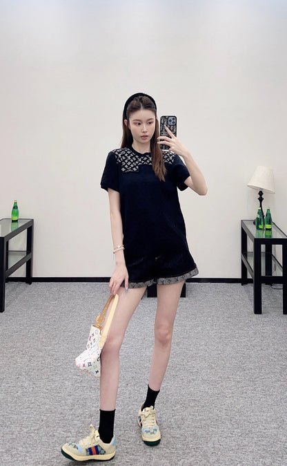 L 2025 new products Knitted short sleeves