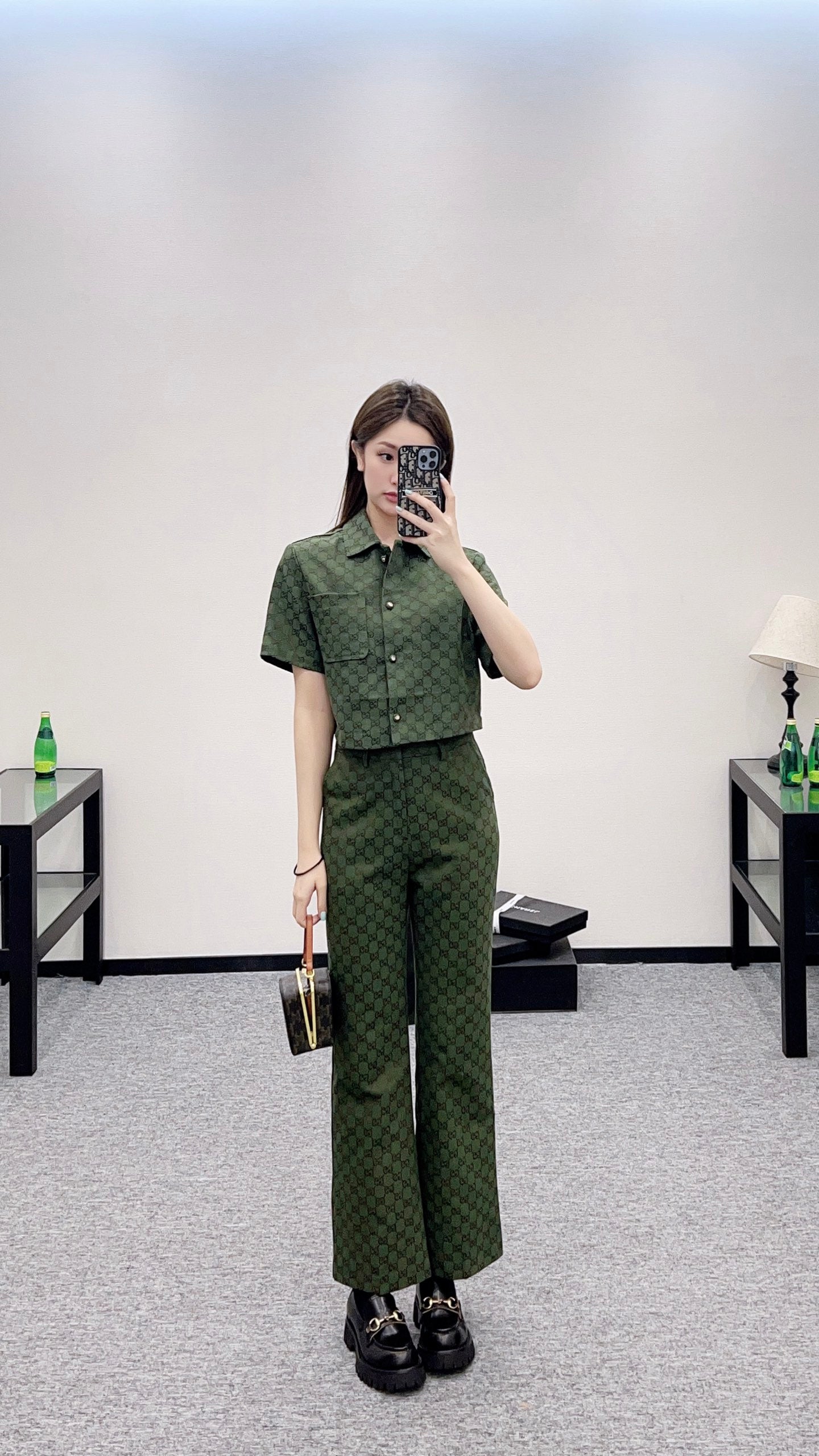 G 2025 new product Short shirt and trousers set