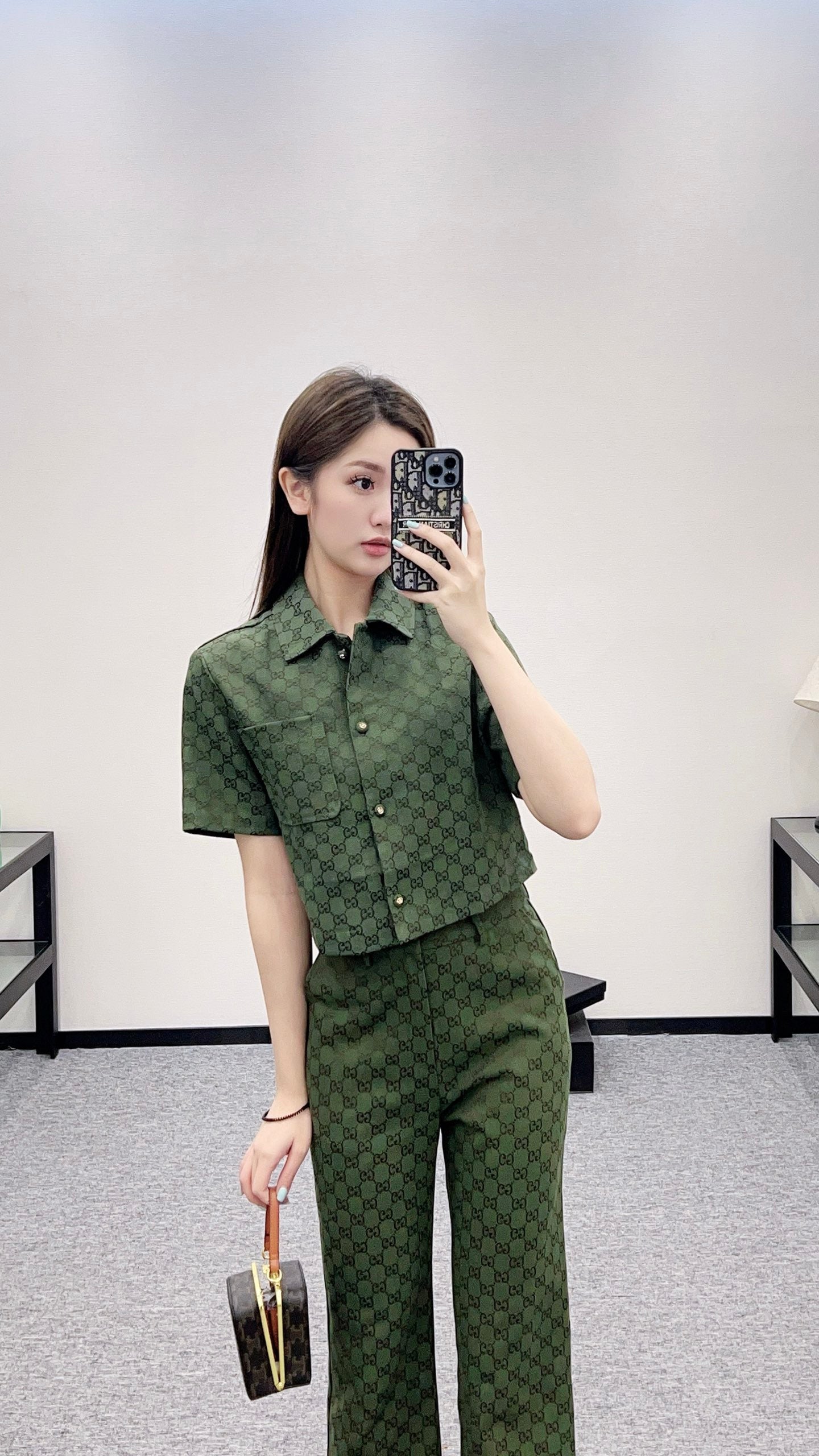 G 2025 new product Short shirt and trousers set