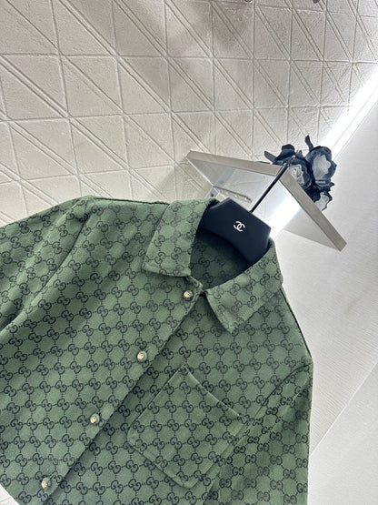 G 2025 new product Short shirt and trousers set