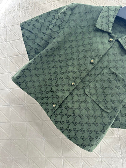 G 2025 new product Short shirt and trousers set