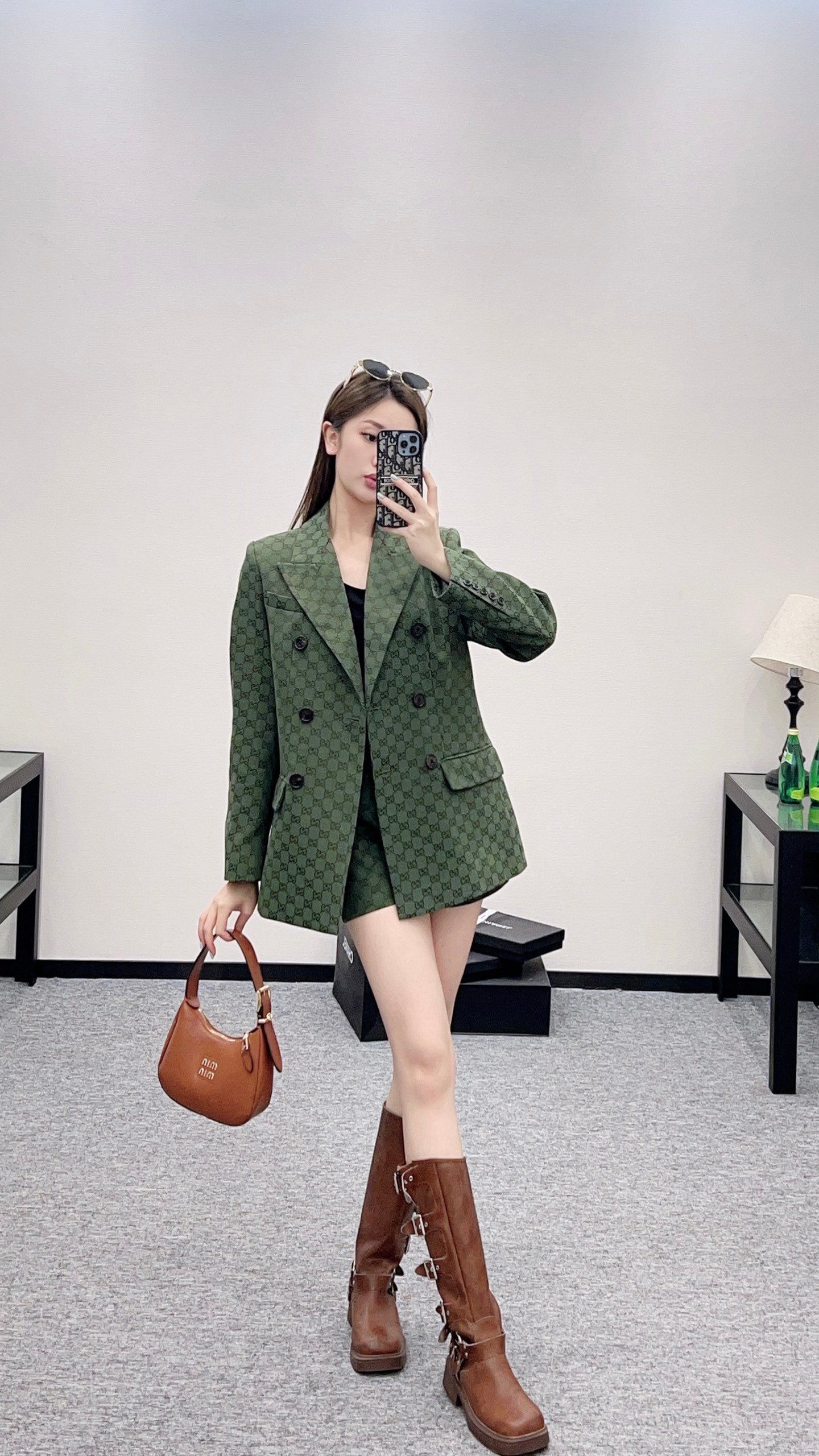 G 2025 new products Suit jacket and shorts set