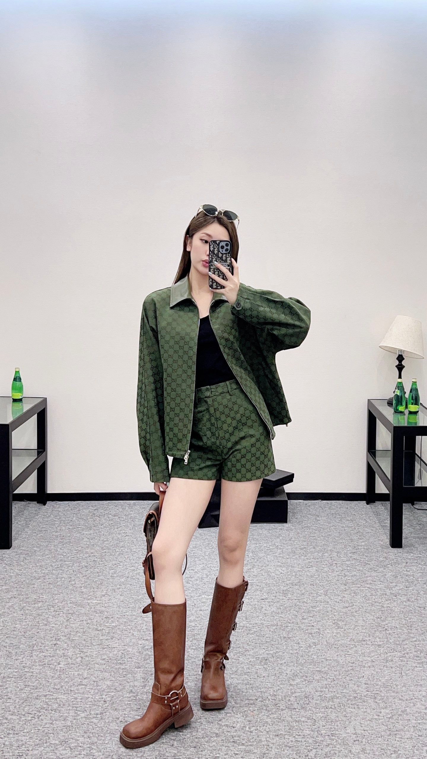 G 2025 new products Zipper jacket, coat and shorts set