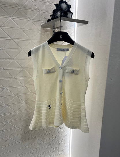 D 2025 new product Silk scarf knitted vest