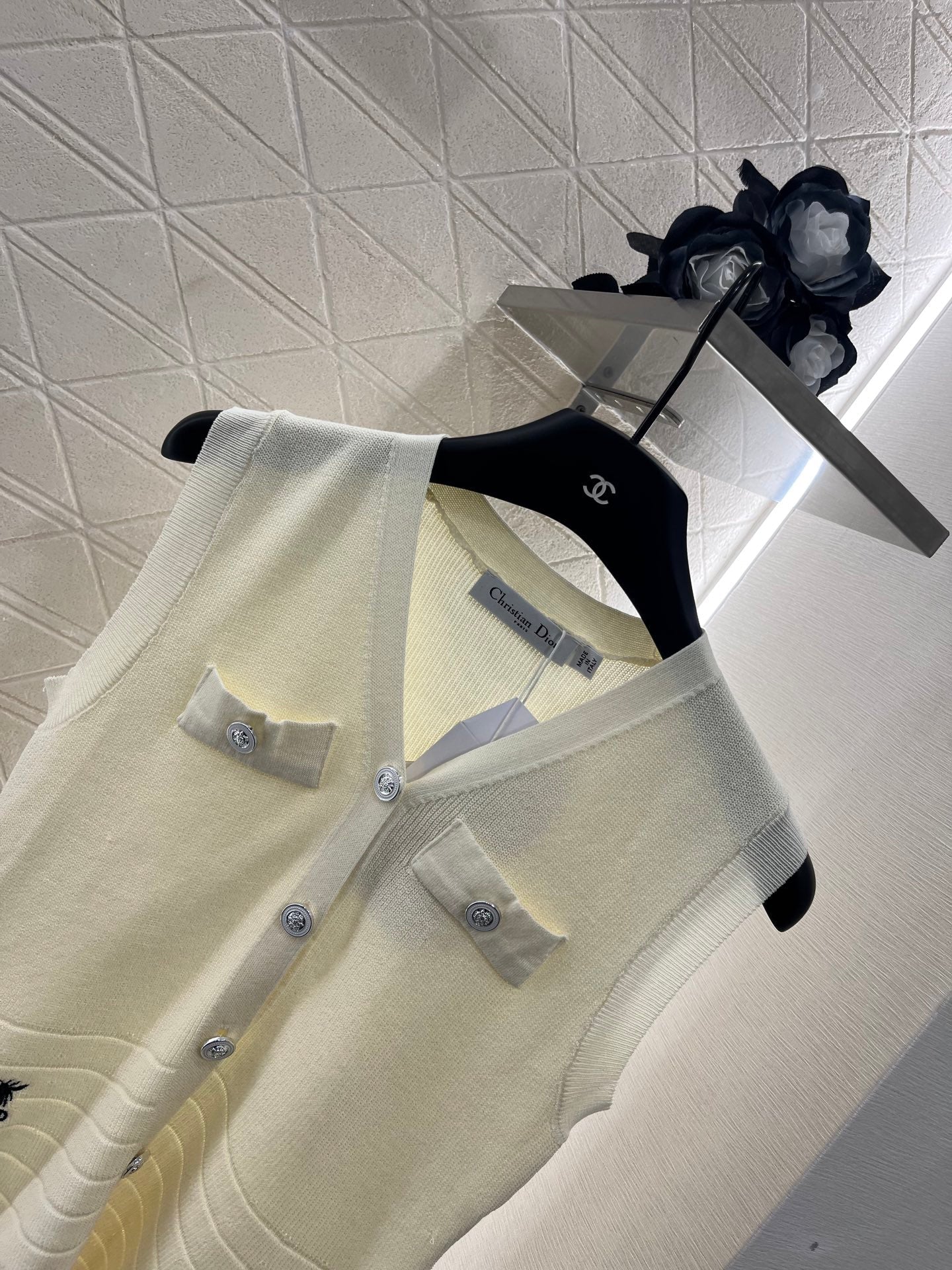 D 2025 new product Silk scarf knitted vest