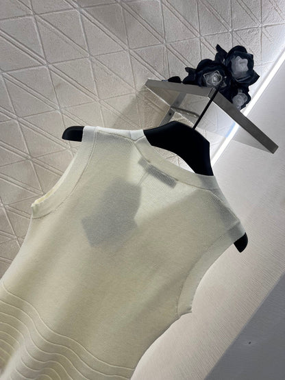 D 2025 new product Silk scarf knitted vest