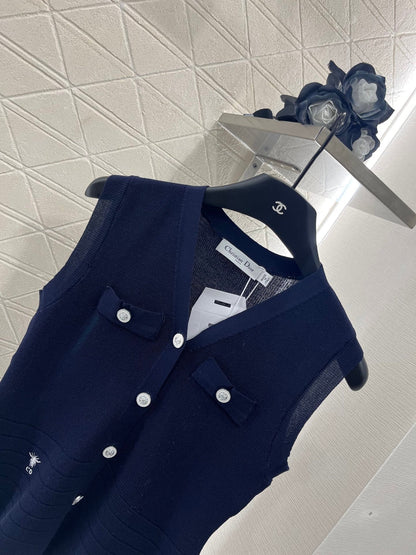 D 2025 new product Silk scarf knitted vest