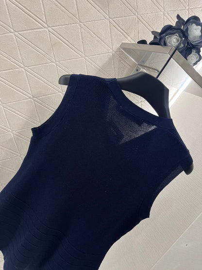 D 2025 new product Silk scarf knitted vest