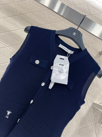 D 2025 new product Silk scarf knitted vest