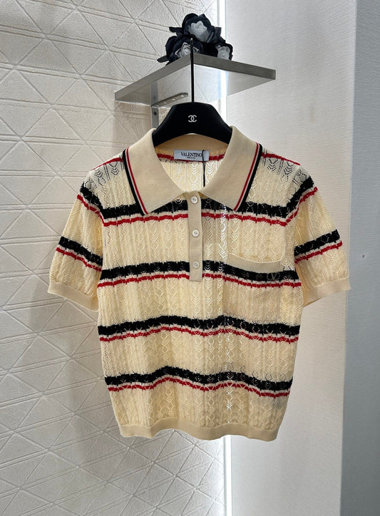 V 2025 new products Knitted short sleeves