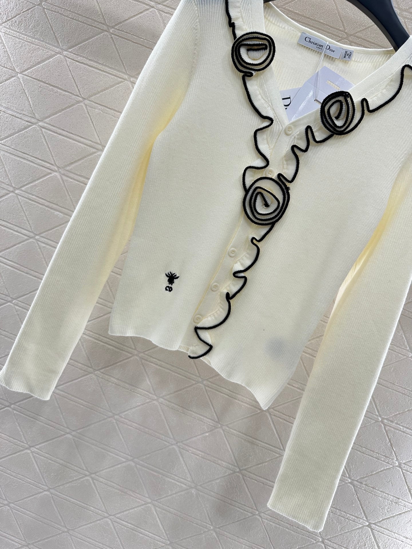 D 2025 new product Flower knitted cardigan