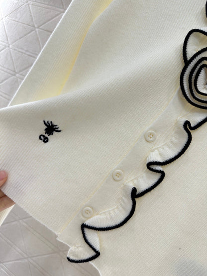 D 2025 new product Flower knitted cardigan