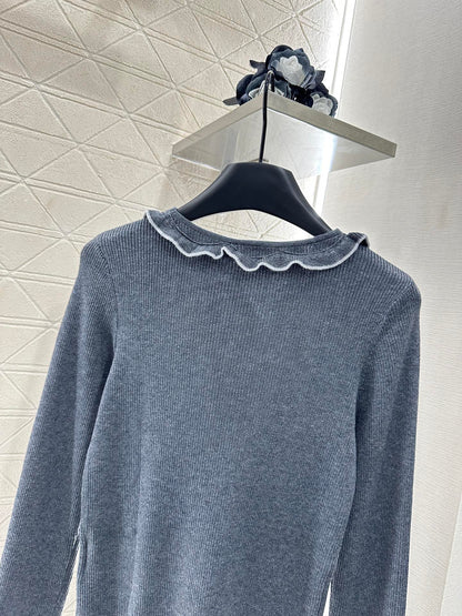 D 2025 new product Flower knitted cardigan