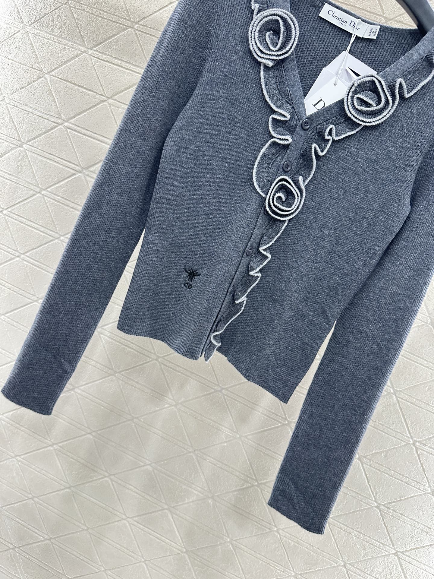 D 2025 new product Flower knitted cardigan