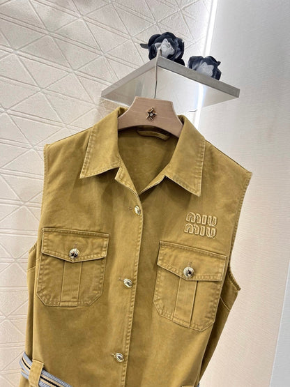 M 2025 new products Belt vest skirt