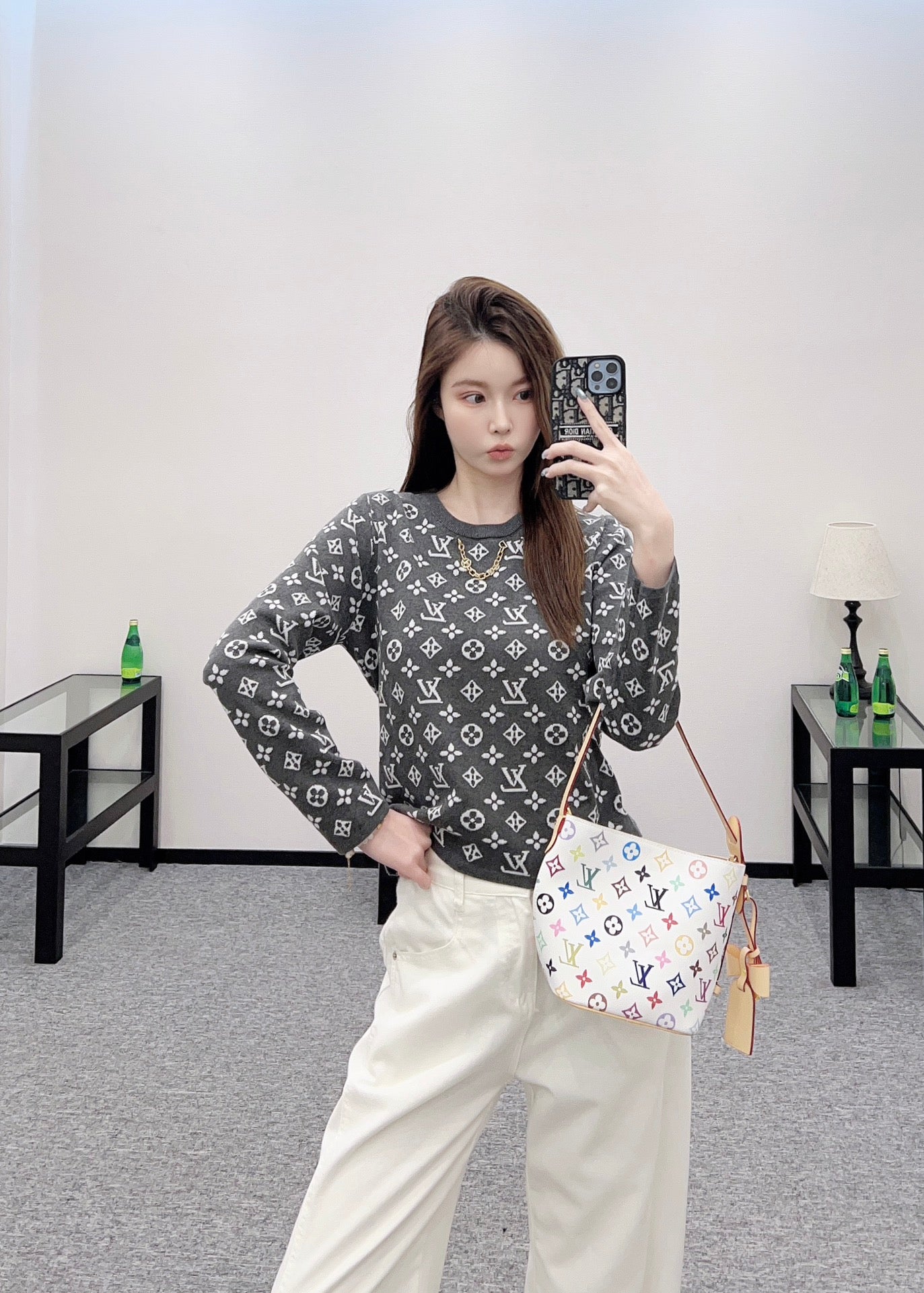 L 2025 new product Chain knitted long sleeves