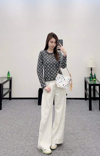 L 2025 new product Chain knitted long sleeves